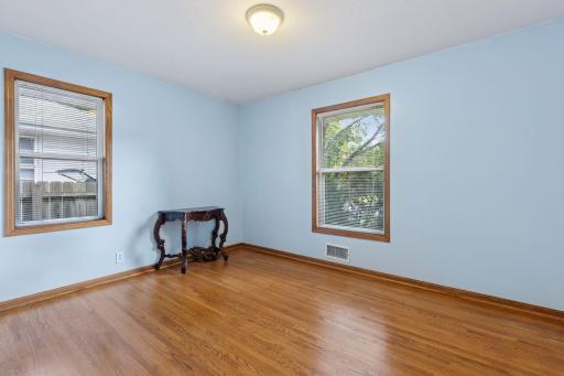 Third of three bedrooms on the main floor. Fourth bedroom in lower level.