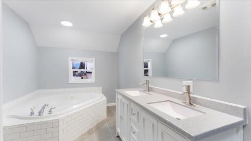 Owner's Bathroom with Shower & Jacuzzi Tub!