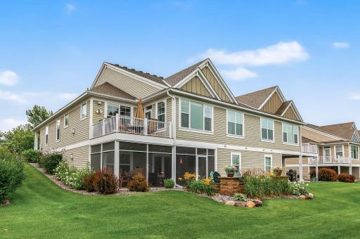 Beautiful 12x22 screened-in porch along with a private patio