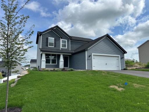Our charming Bloomington C floorplan. Newly completed & ready for you now! 3BRs & laundry up! Walk-out lower level awaits your finishing touches! Incredible opportunity! Photos of actual home.