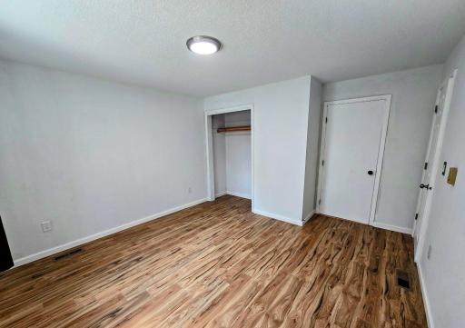 Bedroom #2 has door to bathroom, closet, and living room