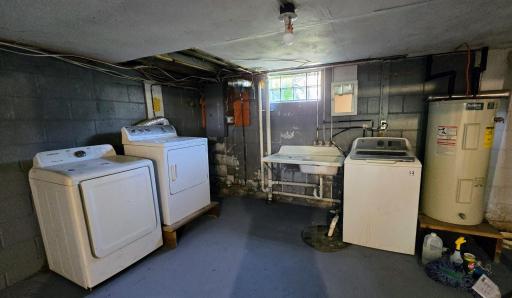 Basement laundry