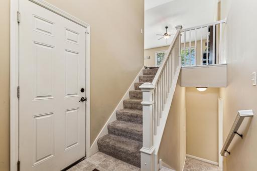 Convenient coat closet in the entry!