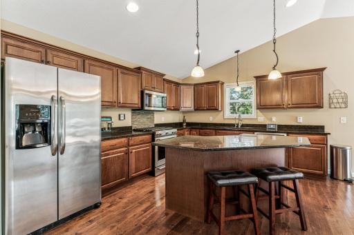 Stainless appliances and large center island!