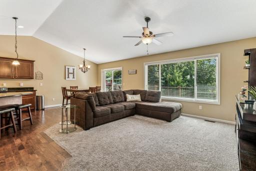 Vaulted upper level!