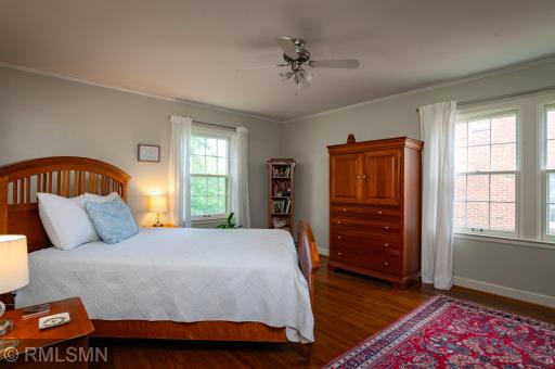 Especially pleasant primary (SW) bedroom.