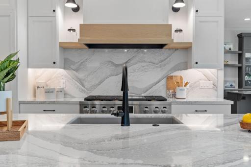 Cambria Counters and backsplash