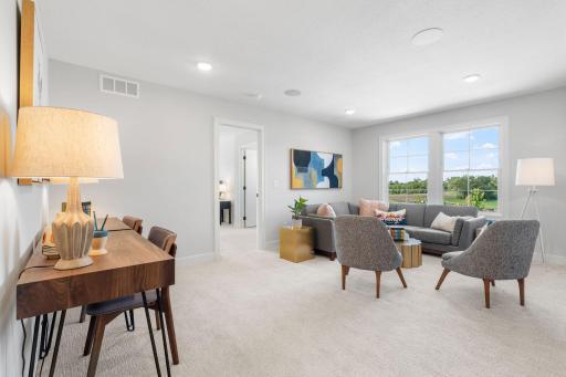 Upper level loft/family room area