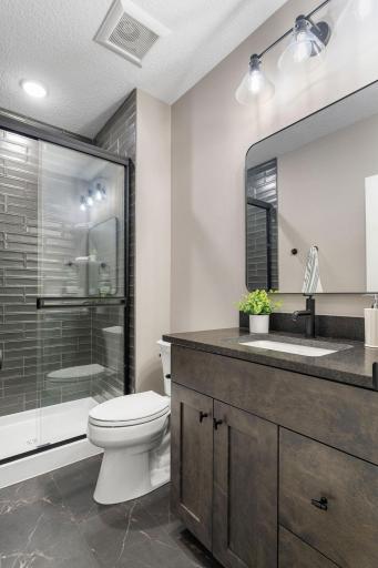 Lower level 3/4 bathroom