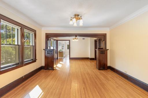 Living Room into Dining Room (Upper Unit)