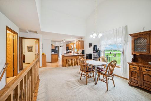 Spacious vaulted ceilings gives this home a light and airy feel