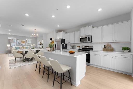 Photo for 14582 Rhinestone Street NW, Ramsey, MN 55303 - listing #6758155 The kitchen has timeless finishes that blend an elevated feel with functionality.