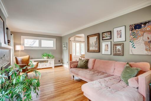 Walk into a stunning light filled living room