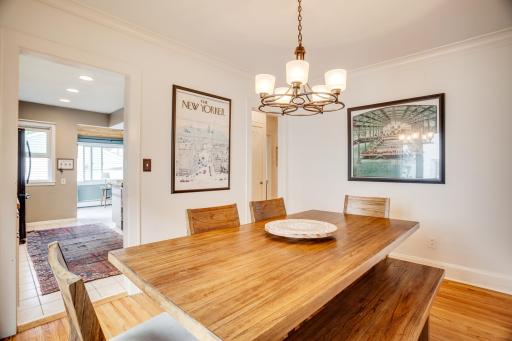 The home has a good flow from room to room