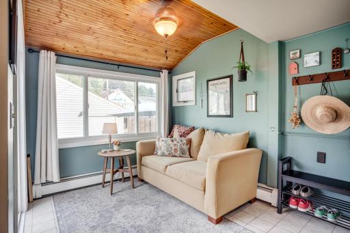 Sunroom perfect for morning coffee and a good book