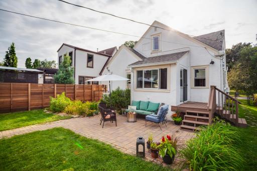 Patio well located off the sun-room and kitchen