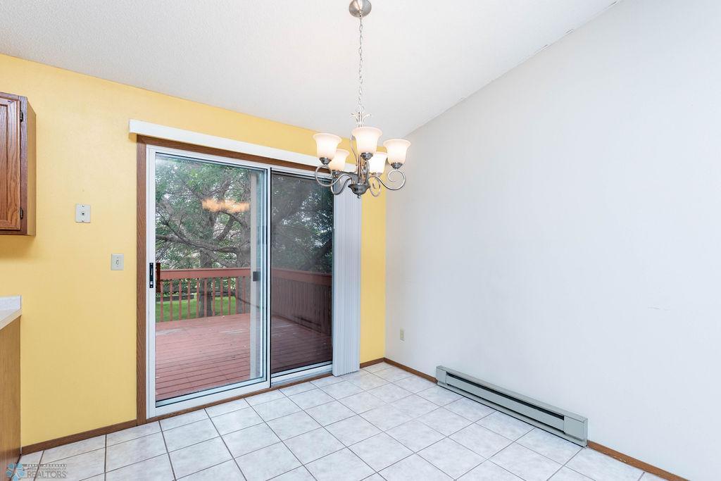 Patio door to deck