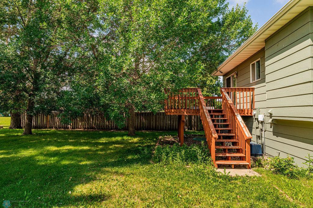 Backyard with deck