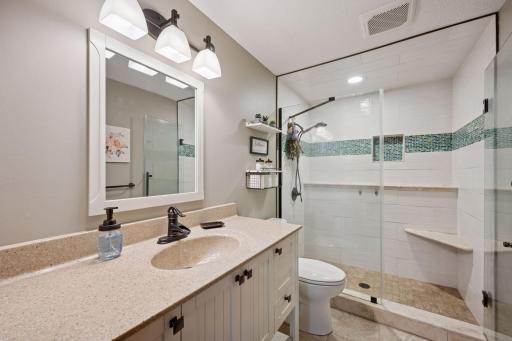Lower level bath