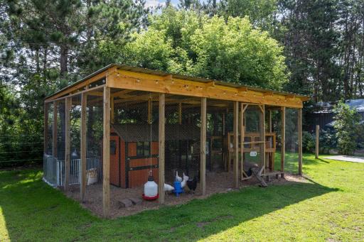 Even the chickens have a great spot to hang out!