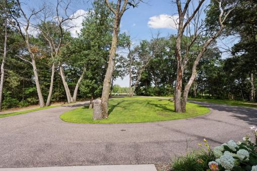 Pretty circular driveway