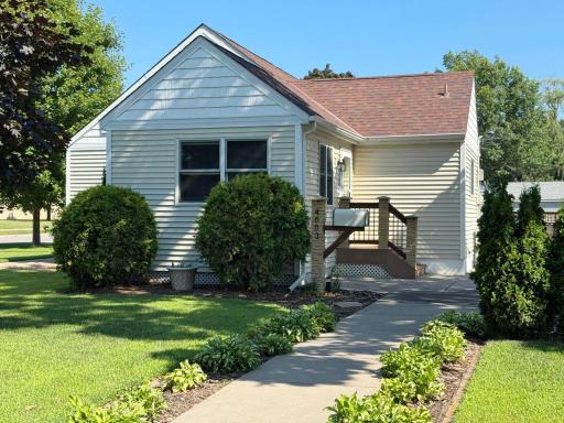 Nestled in on this gorgeous corner lot, here is a shot of the home's exterior from the street.