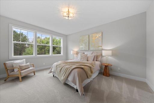 Spacious bedroom 4 with views to the front yard