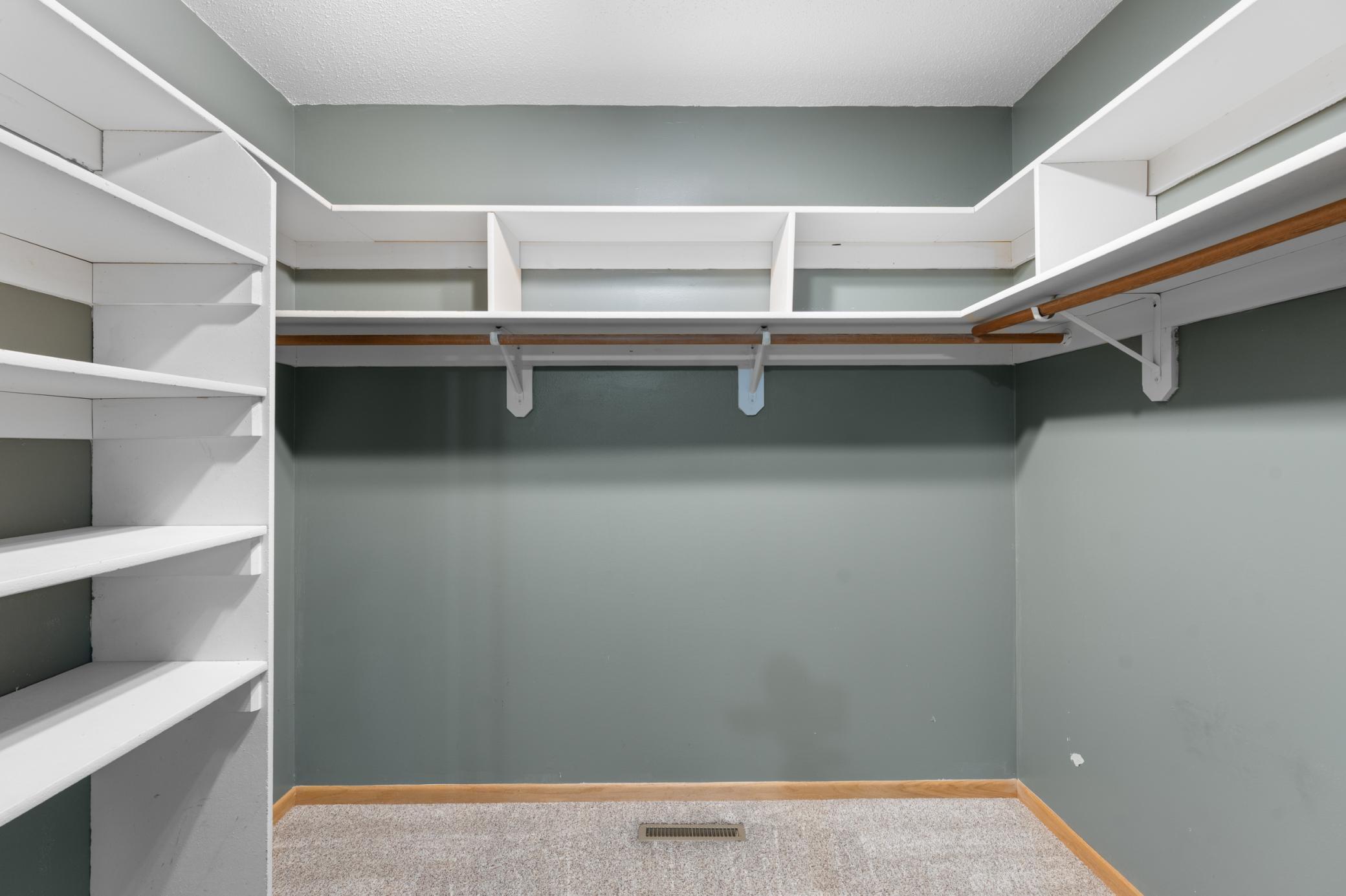 Large Primary walk-in closet
