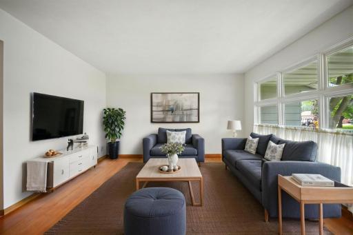 Virtually Staged Living Room