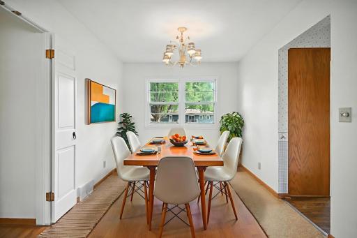 Virtually Staged Dining Room