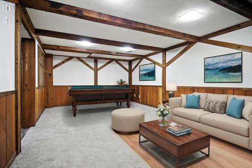Virtually Staged Family Room