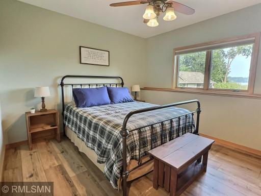 Bedroom number 1 in the lower lever. Most of the lower level has Luxury Vinyl Plank Flooring.