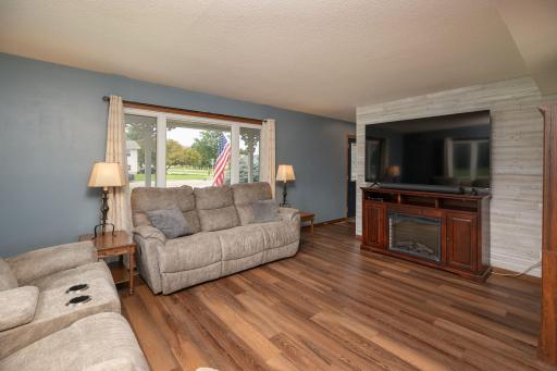 Living Room with all new flooring and updated windows