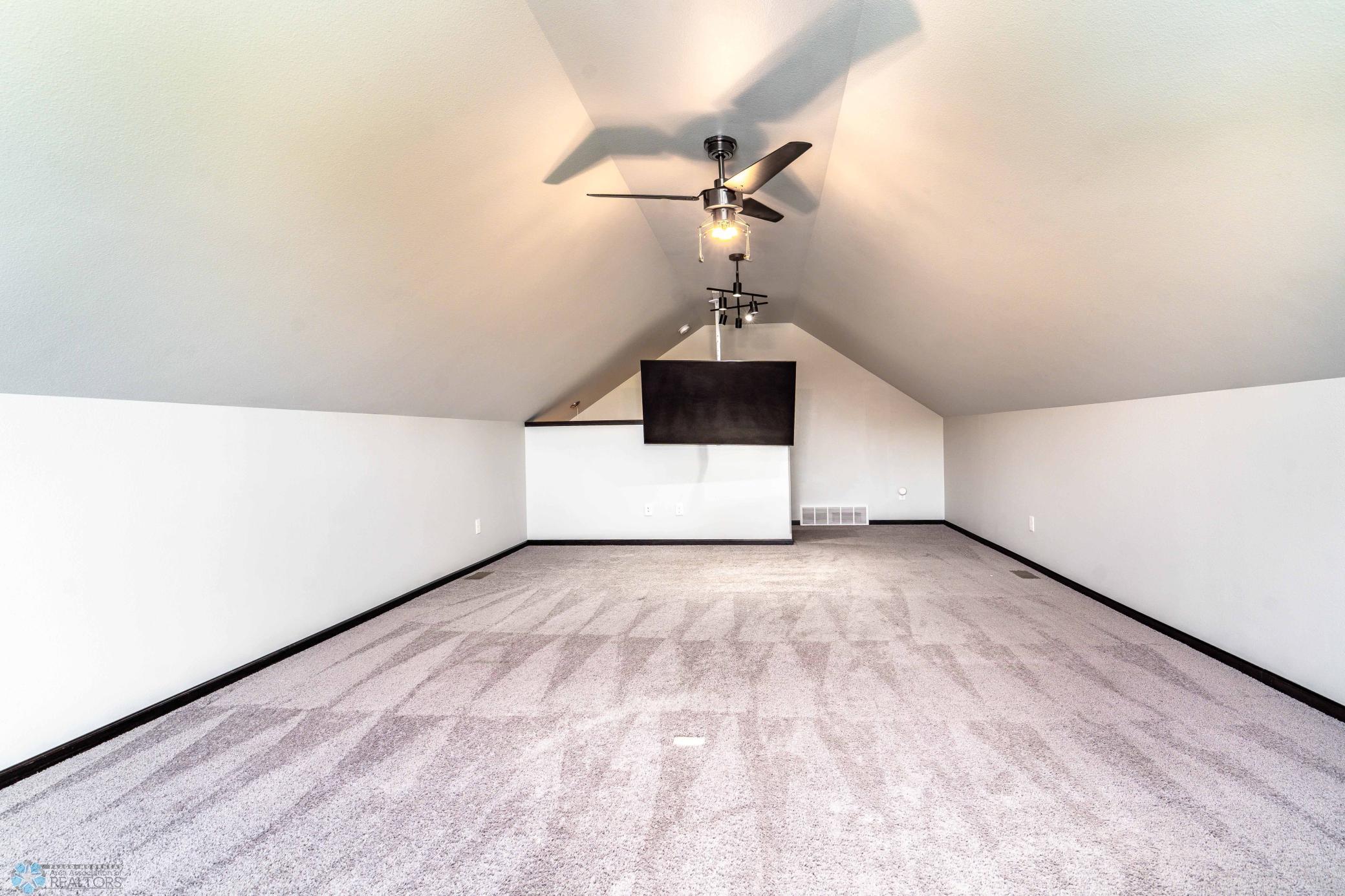 Loft can be bedroom, office, living space, etc.