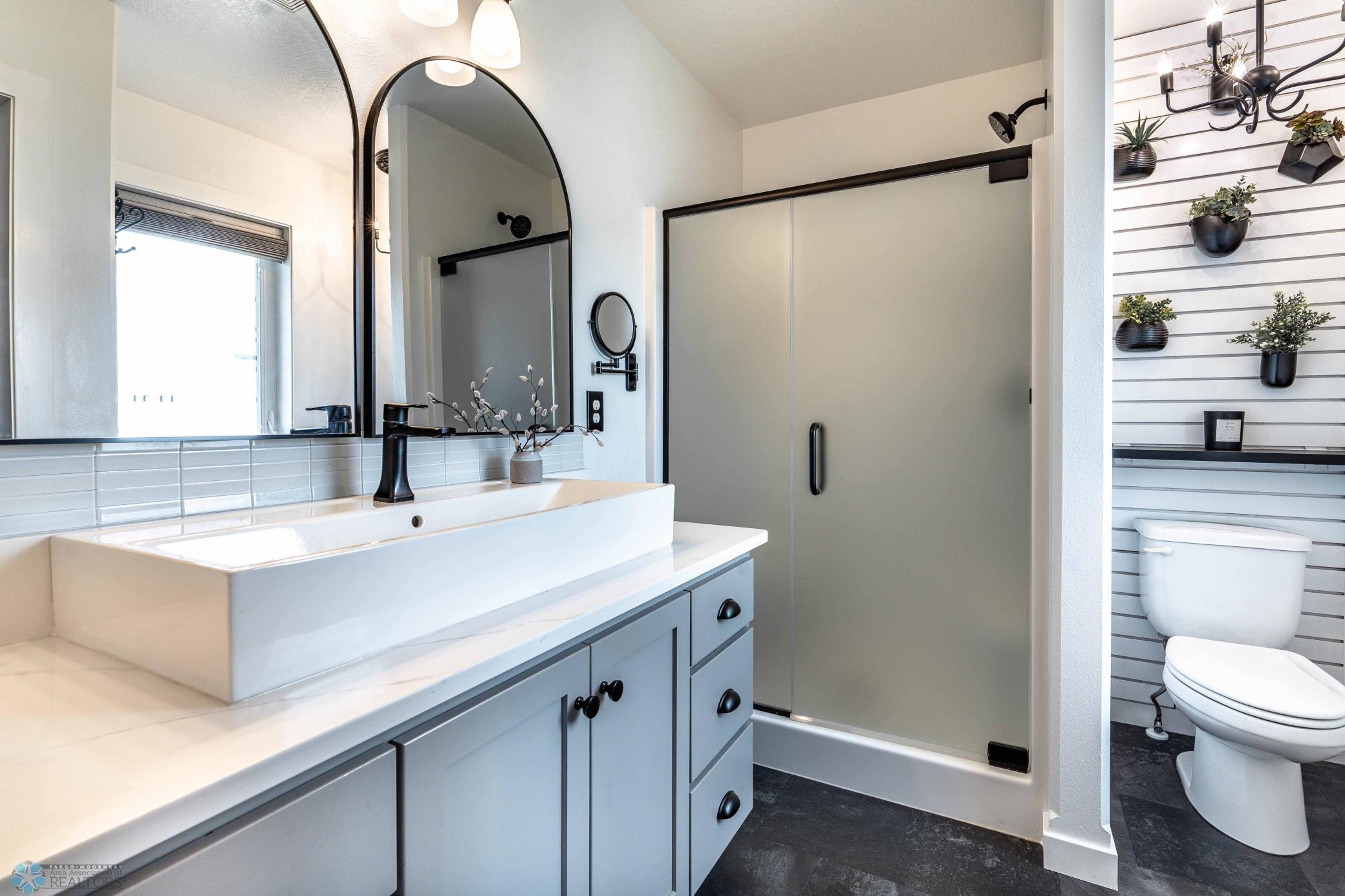 Private Bath is Elegant and Clean