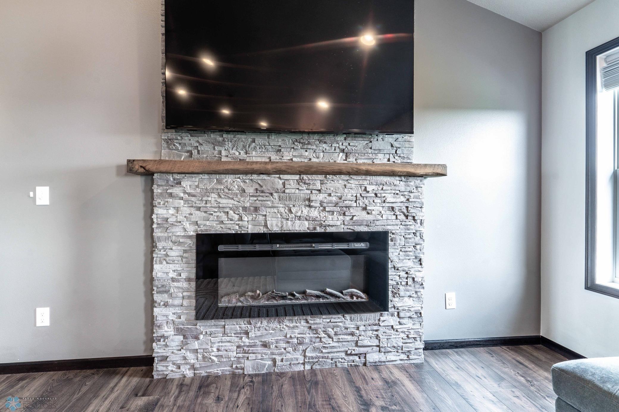 Stone Fireplace