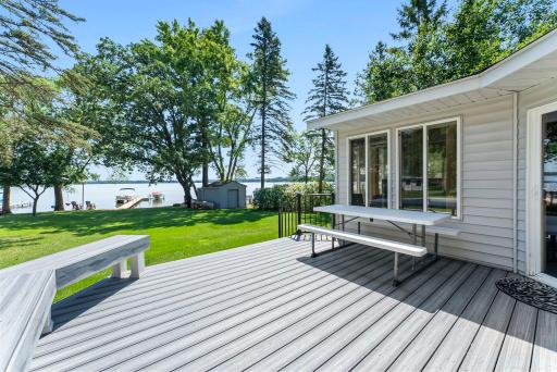 Maintenance free composite decking is only three years old.