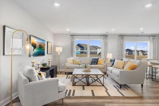 Spacious living room on the open concept main floor!