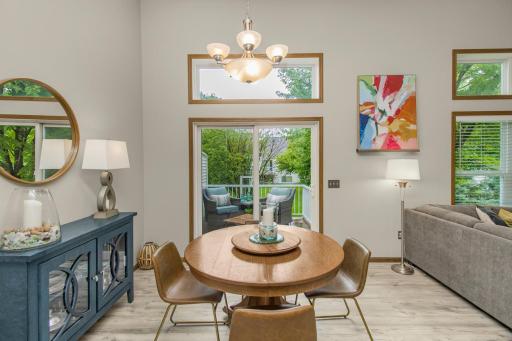 Just off the dining area is your maintenance-free deck!