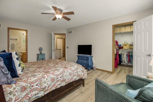 Walk-in closet spacious enough for even the largest wardrobes!