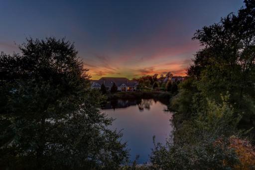 Home overlooks a beautiful natural preserve.