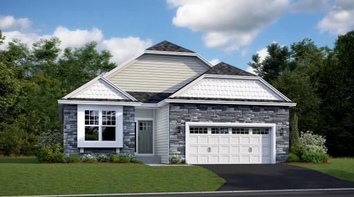 (Exterior rendering, finishes will vary) The Brisbane has a stunning exterior!