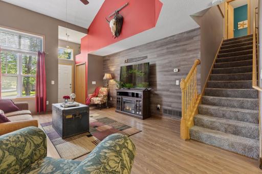 Easy to maintain flooring throughout main level