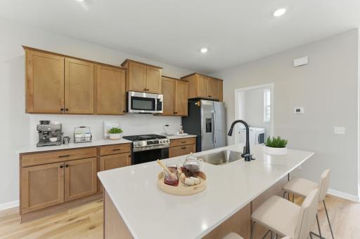 The Afton Kitchen is classy and timeless this gourmet kitchen has it all