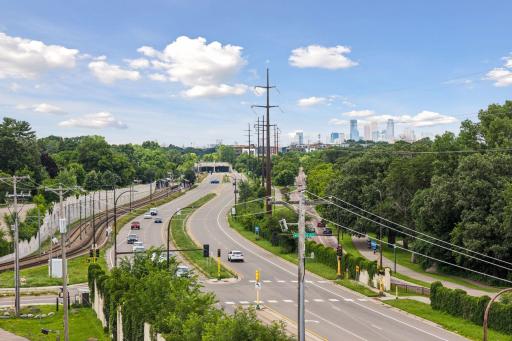Catch both Sunrise and Sunset from this Rare Corner Unit with sweeping views of Downtown Minneapolis and Minnehaha Park.