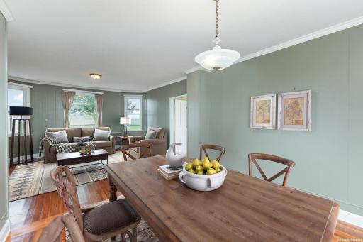 Dining/Living rooms (virtually staged to show potential)