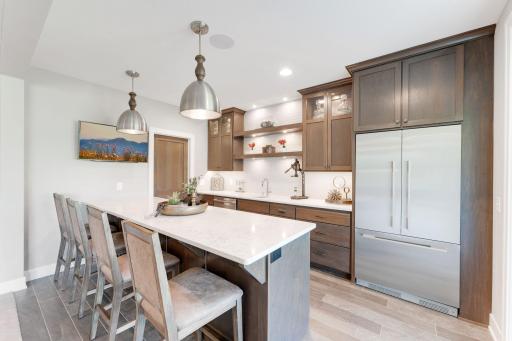 Lower level bar with Fisher & Paykel appliances