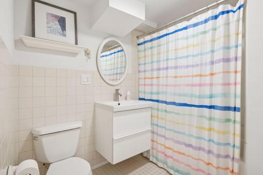 Full bath in the lower level