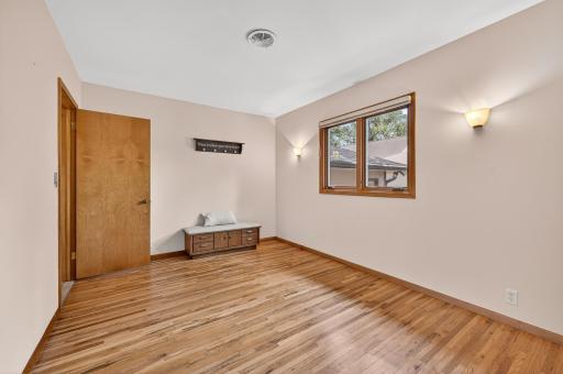 All of the main level bedrooms have beautiful hardwood floors.