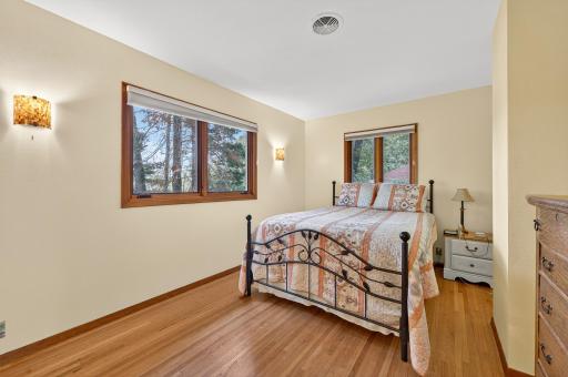 Bedroom two is spacious enough to accommodate a queen size bedroom set.